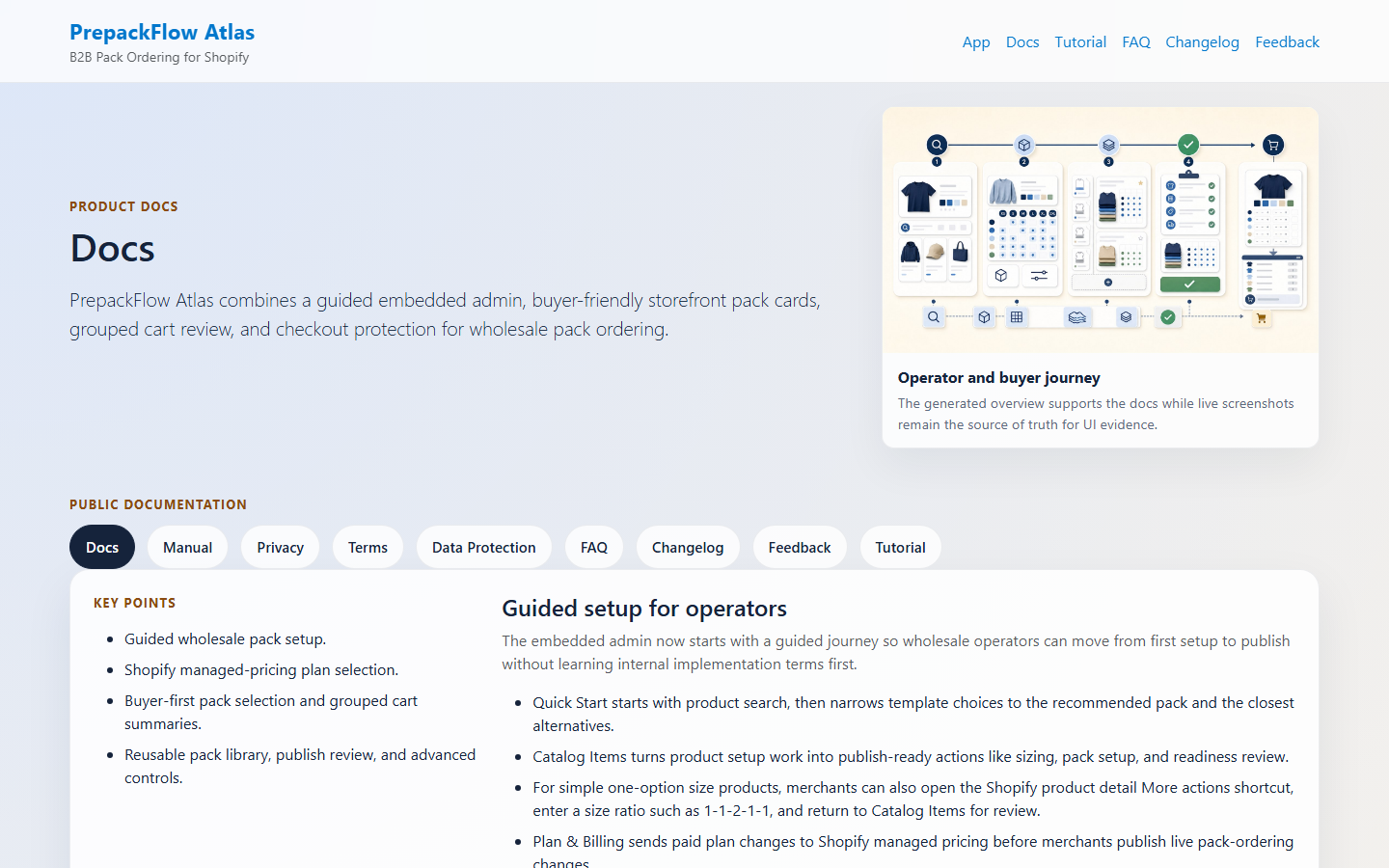 PrepackFlow Atlas product screen screenshot